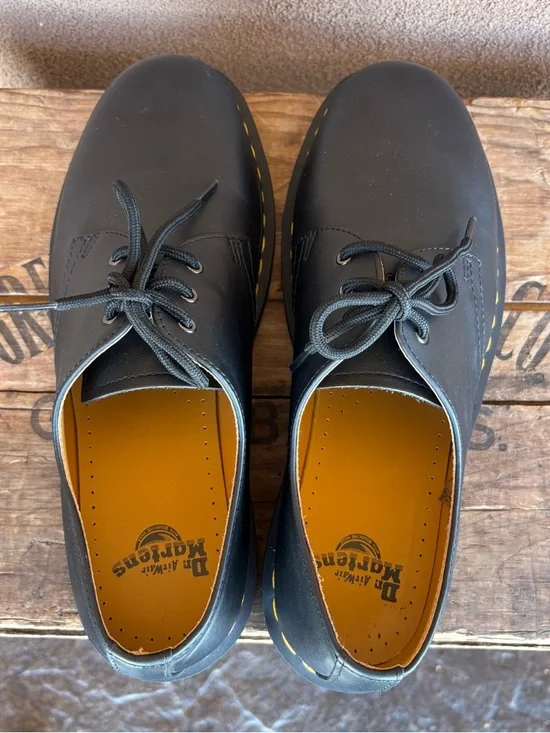 Dr.Martens 1461 Men’s Black Smooth Leather Oxford Shoe - Picture 7 of 11